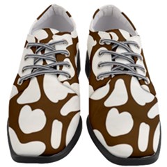 Brown White Cow Women Heeled Oxford Shoes by ConteMonfrey