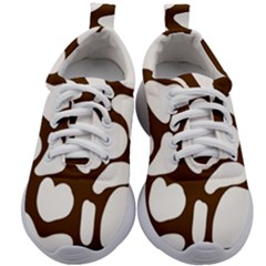 Brown White Cow Kids Athletic Shoes by ConteMonfrey