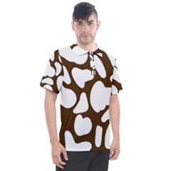 Brown White Cow Men s Polo Tee by ConteMonfrey