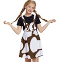 Brown white cow Kids  Apron Dress View1