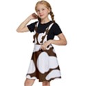 Brown white cow Kids  Apron Dress View2