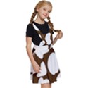 Brown white cow Kids  Apron Dress View3