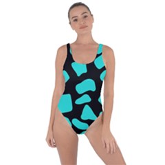 Blue Neon Cow Background   Bring Sexy Back Swimsuit by ConteMonfrey