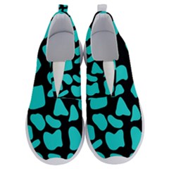 Blue Neon Cow Background   No Lace Lightweight Shoes by ConteMonfrey