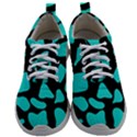 Blue Neon Cow Background   Mens Athletic Shoes View1