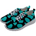 Blue Neon Cow Background   Mens Athletic Shoes View2