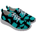 Blue Neon Cow Background   Mens Athletic Shoes View3