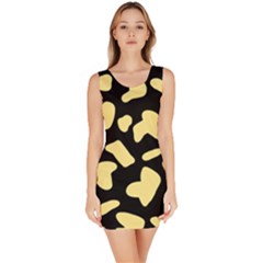 Cow Yellow Black Bodycon Dress by ConteMonfrey