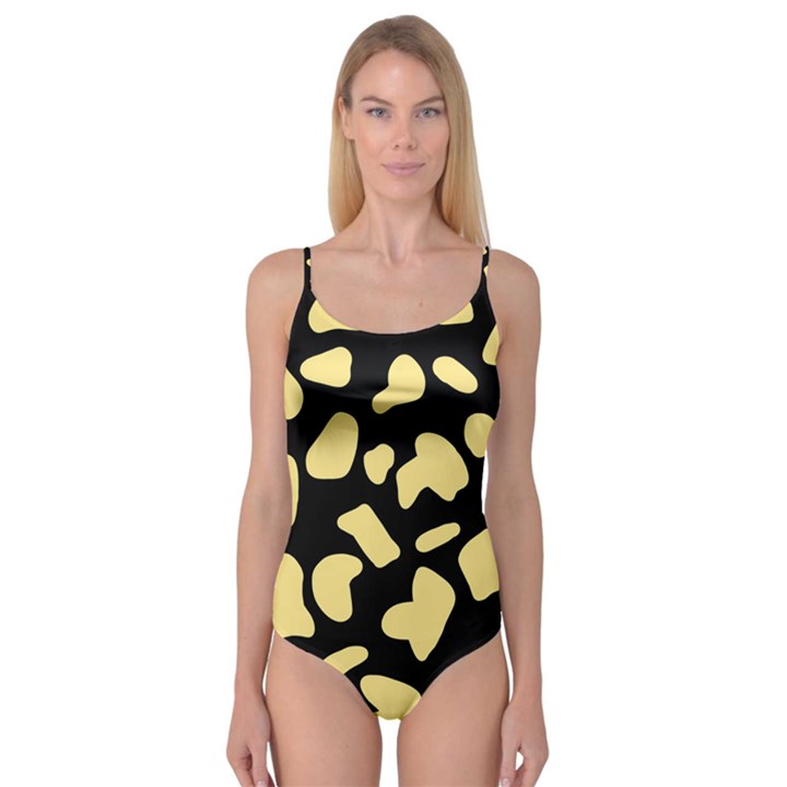 Cow yellow black Camisole Leotard 