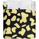 Cow yellow black Duvet Cover Double Side (California King Size) View2