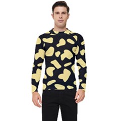 Cow Yellow Black Men s Long Sleeve Rash Guard by ConteMonfrey