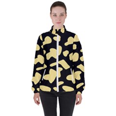 Cow Yellow Black Women s High Neck Windbreaker by ConteMonfrey