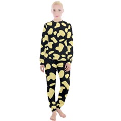 Cow Yellow Black Women s Lounge Set by ConteMonfrey