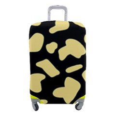 Cow Yellow Black Luggage Cover (small) by ConteMonfrey