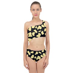 Cow Yellow Black Spliced Up Two Piece Swimsuit by ConteMonfrey