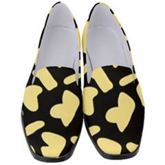 Cow Yellow Black Women s Classic Loafer Heels by ConteMonfrey