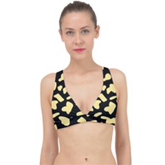 Cow Yellow Black Classic Banded Bikini Top by ConteMonfrey