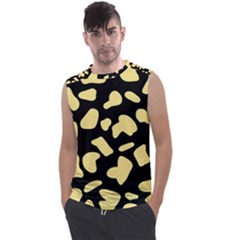 Cow Yellow Black Men s Regular Tank Top by ConteMonfrey