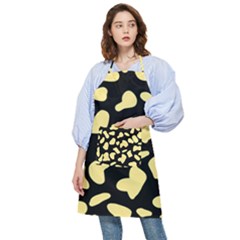 Cow Yellow Black Pocket Apron by ConteMonfrey