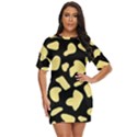 Cow yellow black Just Threw It On Dress View1