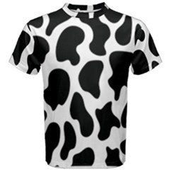 Cow Black And White Spots Men s Cotton Tee by ConteMonfrey