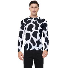 Cow Black And White Spots Men s Long Sleeve Rash Guard by ConteMonfrey