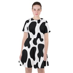 Cow Black And White Spots Sailor Dress by ConteMonfrey