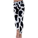 Cow black and white spots Kids  Lightweight Velour Classic Yoga Leggings View4