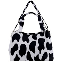 Cow Black And White Spots Double Compartment Shoulder Bag by ConteMonfrey