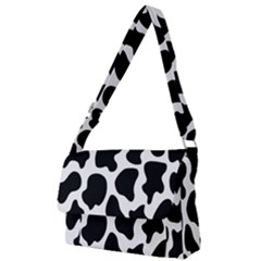 Cow Black And White Spots Full Print Messenger Bag (l) by ConteMonfrey