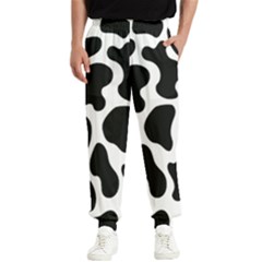 Cow Black And White Spots Men s Elastic Waist Pants by ConteMonfrey