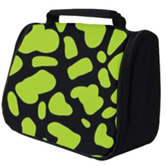 Neon Green Cow Spots Full Print Travel Pouch (big) by ConteMonfrey