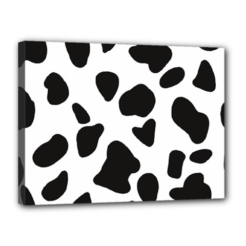 Black And White Spots Canvas 16  X 12  (stretched) by ConteMonfrey