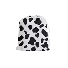 Black And White Spots Drawstring Pouch (medium) by ConteMonfrey