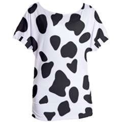 Black And White Spots Women s Oversized Tee by ConteMonfrey