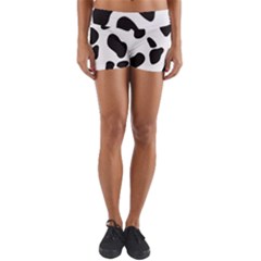 Black And White Spots Yoga Shorts by ConteMonfrey