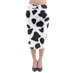 Black And White Spots Midi Pencil Skirt by ConteMonfrey