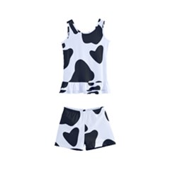 Black And White Spots Kids  Boyleg Swimsuit by ConteMonfrey