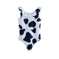 Black And White Spots Kids  Frill Swimsuit by ConteMonfrey