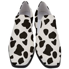 Black And White Spots Women Slip On Heel Loafers by ConteMonfrey