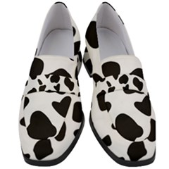 Black And White Spots Women s Chunky Heel Loafers by ConteMonfrey