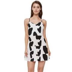 Black And White Spots Short Frill Dress by ConteMonfrey