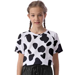 Black And White Spots Kids  Basic Tee by ConteMonfrey