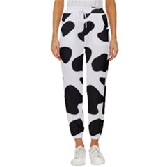 Black And White Spots Cropped Drawstring Pants by ConteMonfrey