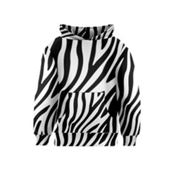 Zebra Vibes Animal Print Kids  Pullover Hoodie by ConteMonfrey