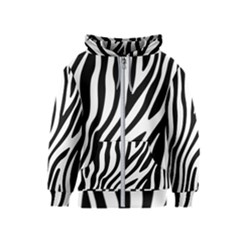 Zebra Vibes Animal Print Kids  Zipper Hoodie by ConteMonfrey