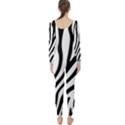 Zebra Vibes Animal Print Long Sleeve Catsuit View2