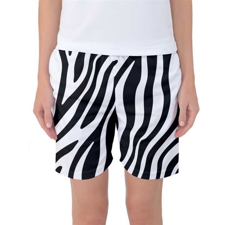 Zebra Vibes Animal Print Women s Basketball Shorts