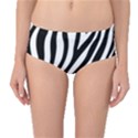 Zebra Vibes Animal Print Mid-Waist Bikini Bottoms View1