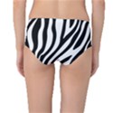 Zebra Vibes Animal Print Mid-Waist Bikini Bottoms View2